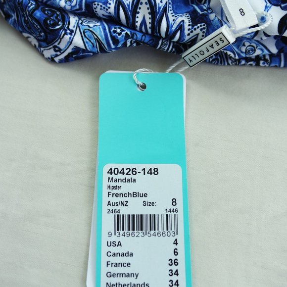 Seafolly Mandala Hipster Bikini Bottom 4 6 8 12 - Picture 10 of 16